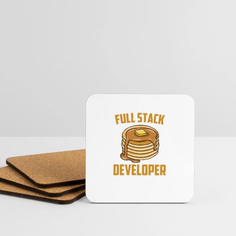 Full Stack Developer - Computer Coder Programmer Coasters (set of 4)