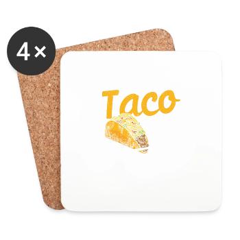 I put a taco in this oven - Coasters (set of 4) - white - Front