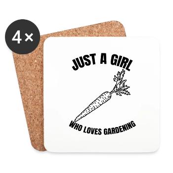 Gardener Gardener Hobby Gardener Garden Gardening - Coasters (set of 4) - white - Front