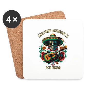 Another Margarita Por Favor Margarita Drinker Alco - Coasters (set of 4) - white - Front