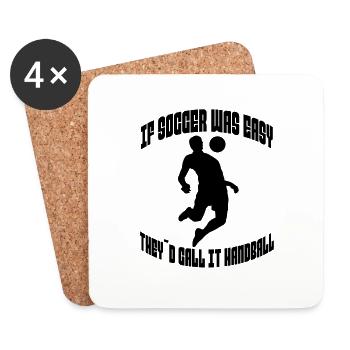 Football Design Football Player Football Équipe de football - Dessous de verre (lot de 4) - blanc - Devant