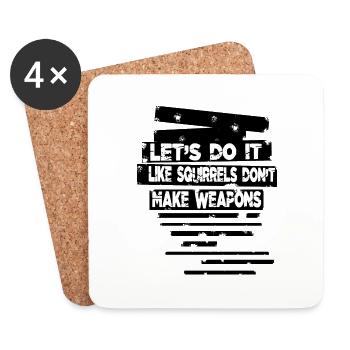 bday geek funny quote birthday present joke child - Untersetzer (4er-Set) - Weiß - Vorne