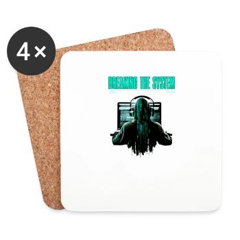 Breaking The System It's A Lifestyle for Coder and - Untersetzer (4er-Set) - Weiß - Vorne