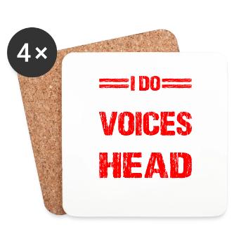Do What The Voices In My Wifes Head Tell Me To Do5 - Untersetzer (4er-Set) - Weiß - Vorne
