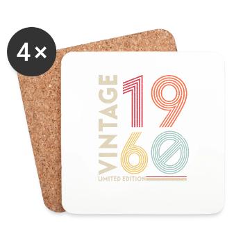 Millésime 1960 Edition limitée - Dessous de verre (lot de 4) - blanc - Devant
