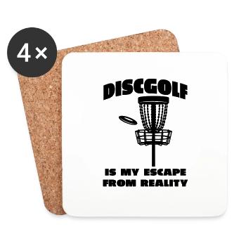 Disc Golf Disc Golfer Funny Disc Golfer Quote - Coasters (set of 4) - white - Front