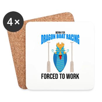 Dragon boating theme for dragon boat paddling - Coasters (set of 4) - white - Front