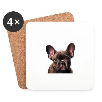 Bitte erschreck meinen Hund nicht French Bulldog - Untersetzer (4er-Set) - Weiß - Vorne