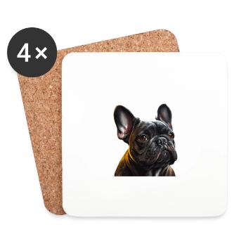 Bitte erschreck meinen Hund nicht French Bulldog - Untersetzer (4er-Set) - Weiß - Vorne