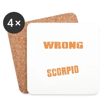 I Maybe Wrong But I Doubt It I'm A Scorpio - Untersetzer (4er-Set) - Weiß - Vorne