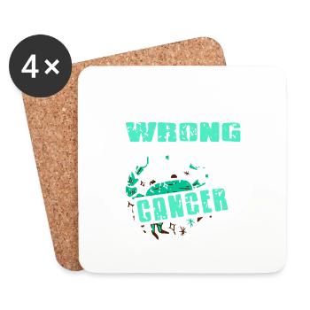 I Maybe Wrong But I Doubt It I'm A Cancer - Untersetzer (4er-Set) - Weiß - Vorne