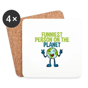 La personne la plus drôle de la planète 2 - Dessous de verre (lot de 4) - blanc - Devant