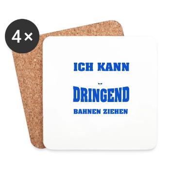 Nur eine Bahn ziehen Schwimmbad Schwimmen - Untersetzer (4er-Set) - Weiß - Vorne
