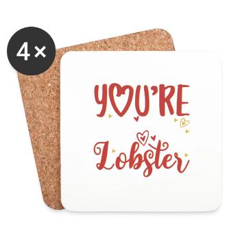 You are my lobster - Untersetzer (4er-Set) - Weiß - Vorne