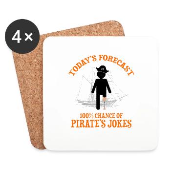 Artificial limb design for leg prosthesis - Coasters (set of 4) - white - Front