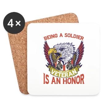 Being A Soldier Is A Choice 6 - Untersetzer (4er-Set) - Weiß - Vorne