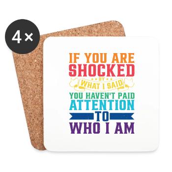 If You Are Shocked By What I Said 5 - Coasters (set of 4) - white - Front