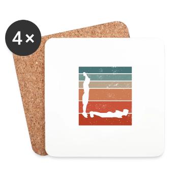 Je Peux Pas J'ai Burpees - Dessous de verre (lot de 4) - blanc - Devant