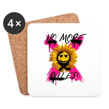 No More Rules a - Coasters (set of 4) - white - Front