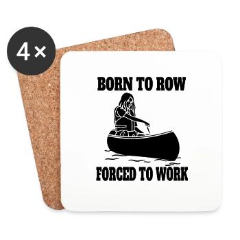 Rowing Team Rowing Rowing Club Rowing - Coasters (set of 4) - white - Front