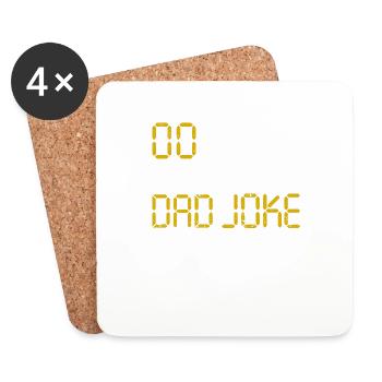 00 Zero Days Without A Dad Witz Witzig Bad Daddy - Untersetzer (4er-Set) - Weiß - Vorne