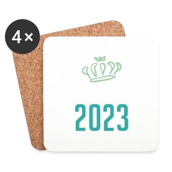 Croatia 2023 Krone - Coasters (set of 4) - white - Front