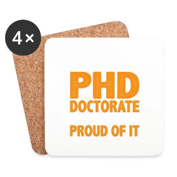My Sister Has A PHD Doctorate 11 - Untersetzer (4er-Set) - Weiß - Vorne