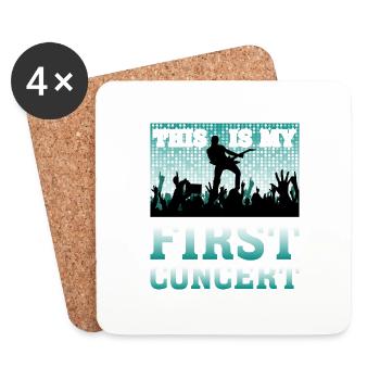This Is My First Concert 47 - Untersetzer (4er-Set) - Weiß - Vorne