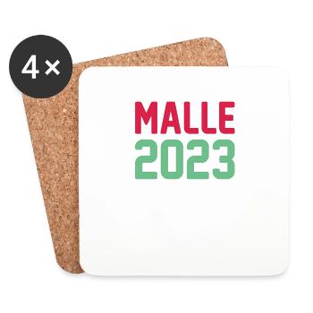 Malle 2023 Krone - Coasters (set of 4) - white - Front