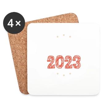 Ibiza 2023 - Untersetzer (4er-Set) - Weiß - Vorne