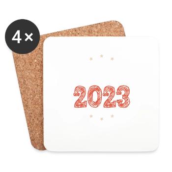 Malle 2023 - Untersetzer (4er-Set) - Weiß - Vorne