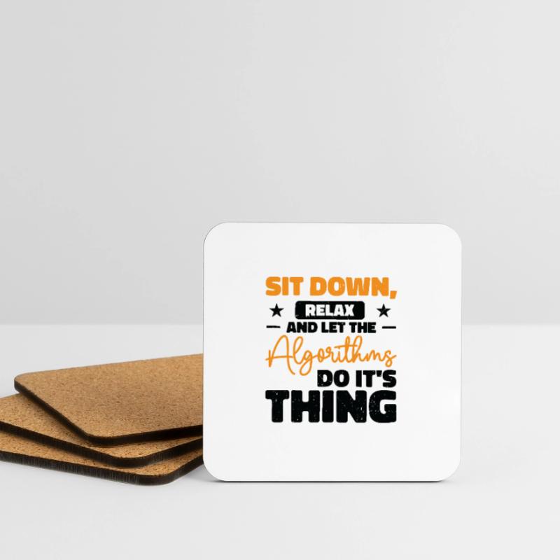 Computer Algorithmus Programmierer Künstliche Untersetzer (4er-Set)