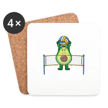 Holy Blockamole - Coasters (set of 4) - white - Front