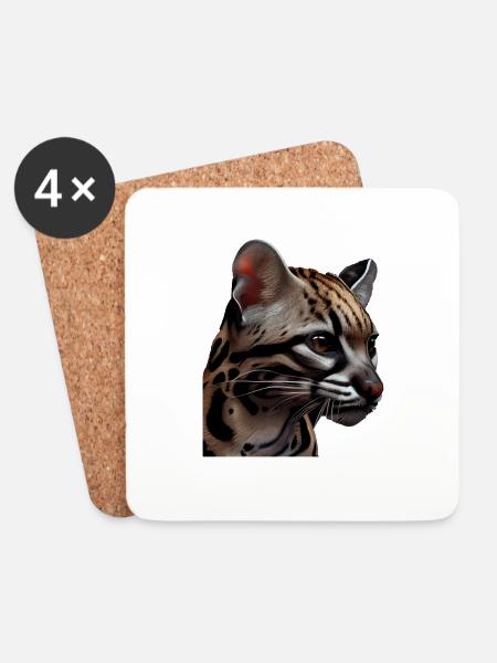 just a boy girl who loves Ocelots Ocelot Ozelot - Untersetzer (4er-Set) - Weiß