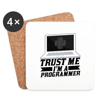 Trust Me I'm A Programmer - Untersetzer (4er-Set) - Weiß - Vorne