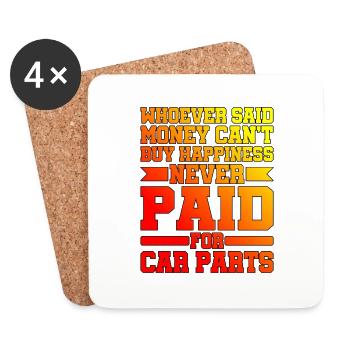 Whoever Said Money Can't Buy Happiness 2 - Coasters (set of 4) - white - Front
