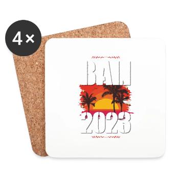 Bali 2023 - Untersetzer (4er-Set) - Weiß - Vorne