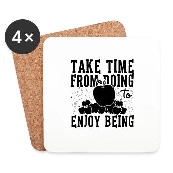 Take Time From Doing Pastries Apple Pie Lover - Coasters (set of 4) - white - Front