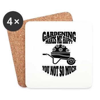 Gardener Gardener Gardening Hobby Gardener Garden - Coasters (set of 4) - white - Front