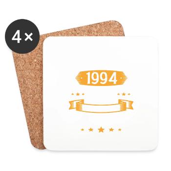 Cadeau Les légendes sont nées en Octobre 1994 - Dessous de verre (lot de 4) - blanc - Devant
