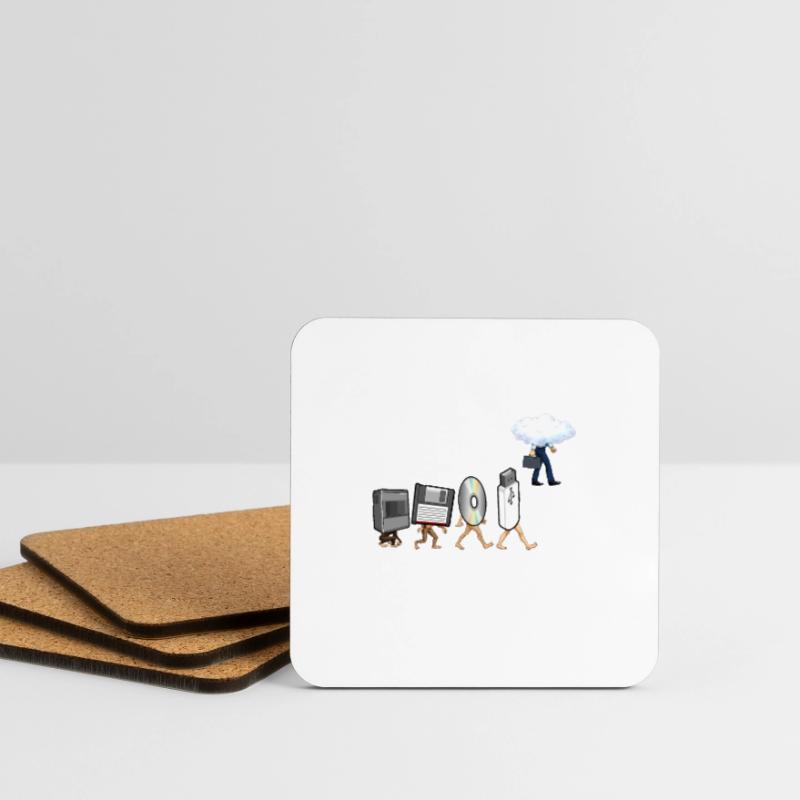 Funny Geek Programmeur Nerd Developer - Ordinateur Dessous de verre (lot de 4)