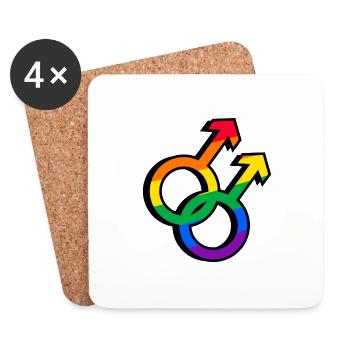Pride - Coasters (set of 4) - white - Front