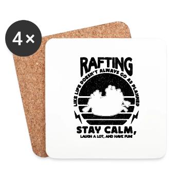Like Life Doesn't Always Go Canoeing Rafting Lover - Untersetzer (4er-Set) - Weiß - Vorne
