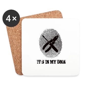 Electrician is in My DNA - Coasters (set of 4) - white - Front