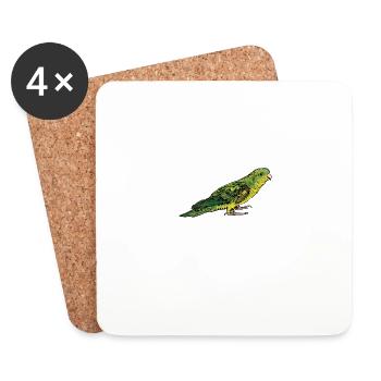 Katharinasittich I Sittich ZiervogelMotiv für - Untersetzer (4er-Set) - Weiß - Vorne