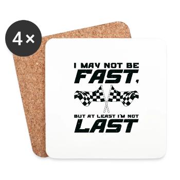 Sprint Car Dirt Track Racing - Untersetzer (4er-Set) - Weiß - Vorne