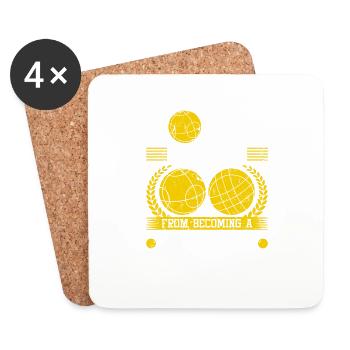Bocce Saved Me From Becoming A Stripper, Funny - Untersetzer (4er-Set) - Weiß - Vorne