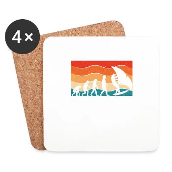 Poursuite du développement du wingsurf blanc - Dessous de verre (lot de 4) - blanc - Devant