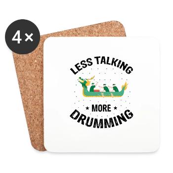 Dragon Boat Crew and Dragon Boat Riding - Coasters (set of 4) - white - Front