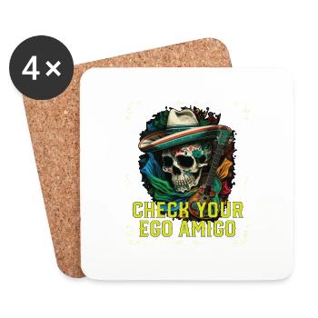 Vérifiez votre Ego Amigo Mexican Life Mexico Pride - Dessous de verre (lot de 4) - blanc - Devant